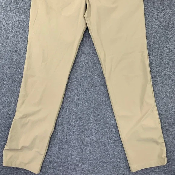 Lululemon Chino Pants Men 34x33 Beige Trousers Performance Modern